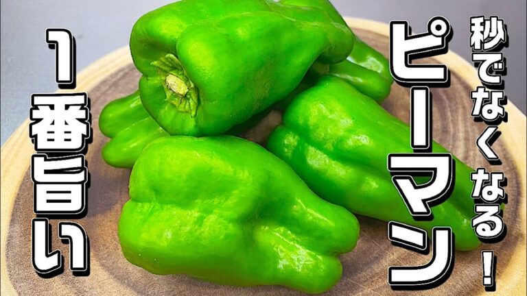 【無限ピーマン】電子レンジだけで超簡単！驚く旨さ♪これで痩せる！絶対作ってみて♪