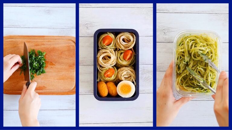 ミキサーもコンロも不要！バジルソースパスタの作り方とお弁当の詰め方
