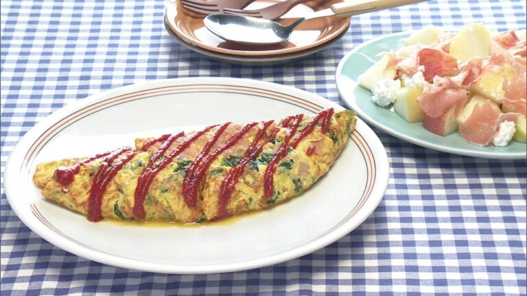 【3分クッキング公式】ほうれん草とひき肉のオムレツ／りんごと生ハムのごちそうサラダ