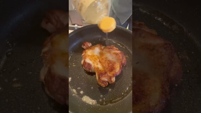 旦那がいない日にだけ食べられる「チキンステーキ」#shorts#飯テロ