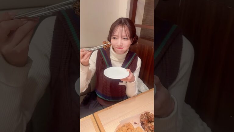 ご褒美チキンとりったん🍗🩵 #中山莉子 #私立恵比寿中学 #えびちゅう #エビ中 #チキン #アイドル #idol