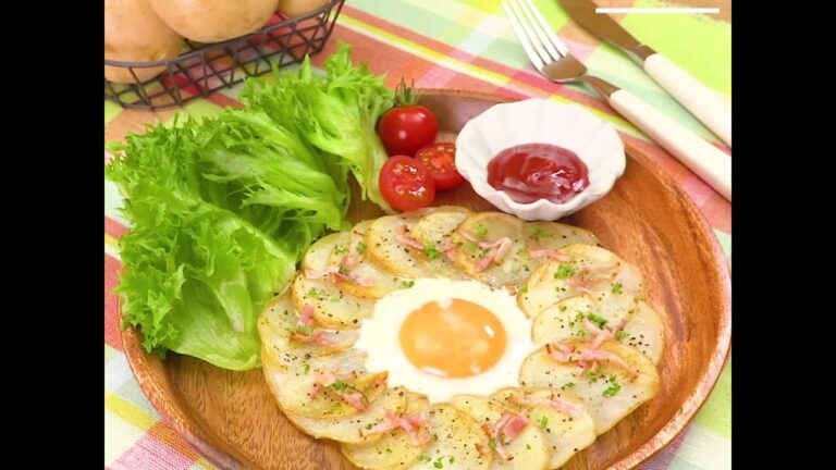 簡単オシャレに♪　じゃがいもエッグガレット（デリシュキッチン）