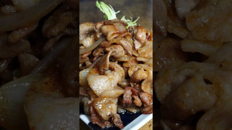 豚バラ焼肉で白飯を食う #japanese #japanesefood #shorts #breakfast #grilledmeat #朝食 #朝ごはん