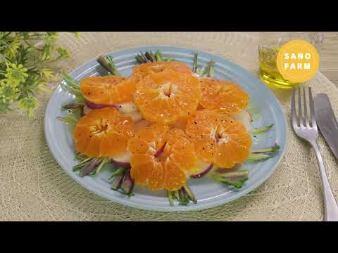 かぶとみかんのカルパッチョ風