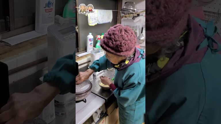 90歳ばあちゃんの料理 自然薯のすいとん。＃shorts