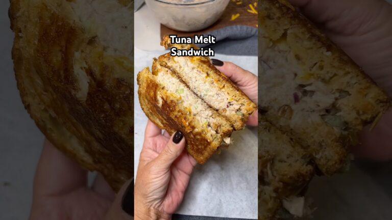 Tuna Melt Sandwich Recipe! #tuna #sandwich #easyrecipe #dinner #food #quickrecipe #cannedtuna
