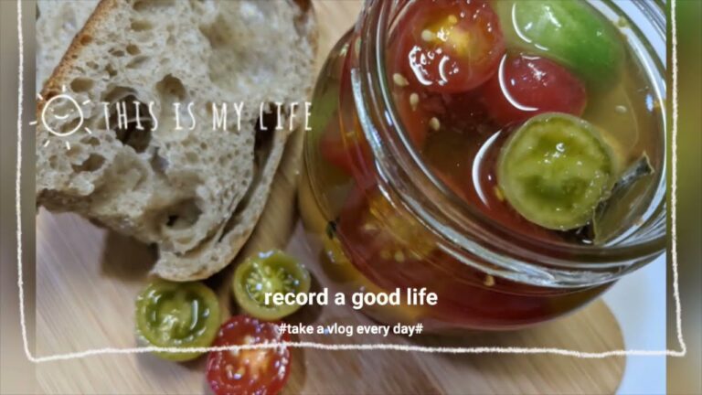 青いトマトで🍅トマトのピクルス