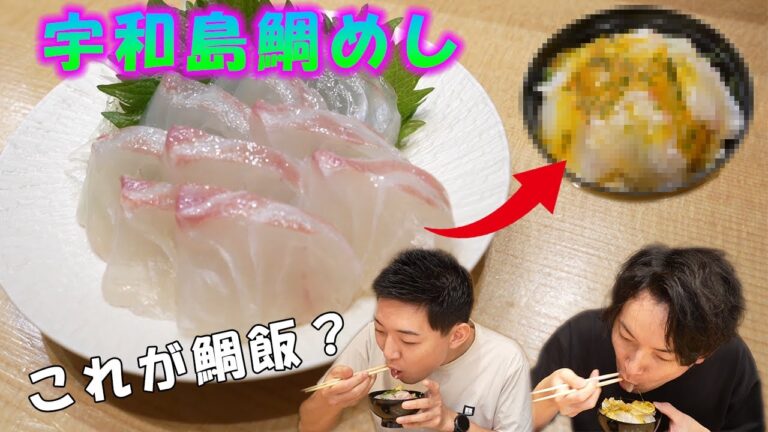 【宇和島鯛めし】愛媛県の郷土料理！生の鯛飯の作り方！【簡単でマジで美味いです】