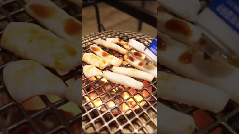 アオリイカが最高にうまい【七輪】#bbq #飯テロ #asmr