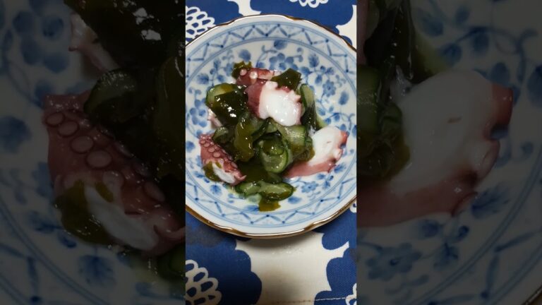 20230601 172104 　タコ入りキュウリの酢の物です。