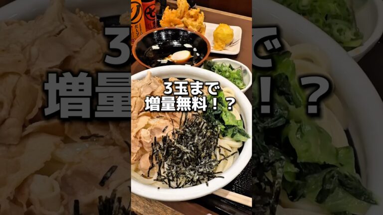 丸亀製麺の本気！？#豚つけ汁うどん #グルメ