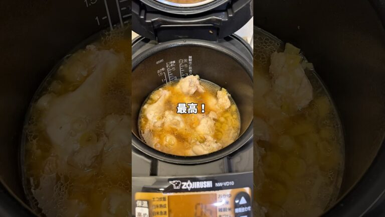 【簡単レシピ】炊飯器に入れるだけ！サムゲタン風手羽元スープ！！#簡単レシピ