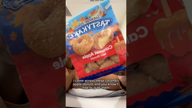 Tried Walmart’s “Caramel Apple” Donuts #statefair #apple #foodie #shorts #caramel