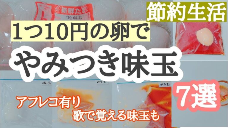 やみつき味玉７選　簡単味玉～歌で覚える味玉まで　オススメの味玉はこれだ！