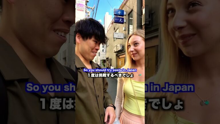 イタリア人が人生初の日本のパスタに挑戦した結果... #shorts
