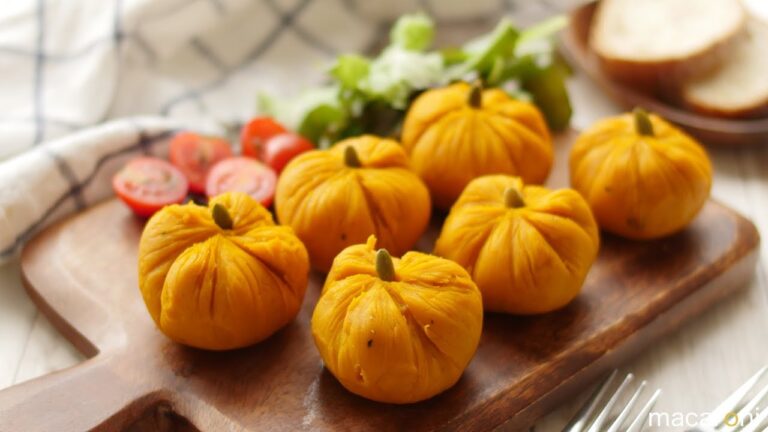 ラップできゅっと包むだけ！ かぼちゃの サラダ 茶巾 のレシピ 作り方