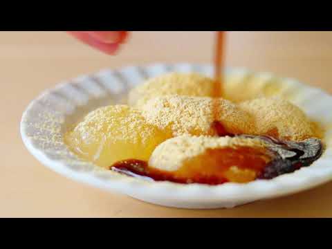 片栗粉で簡単！そば茶わらび餅風