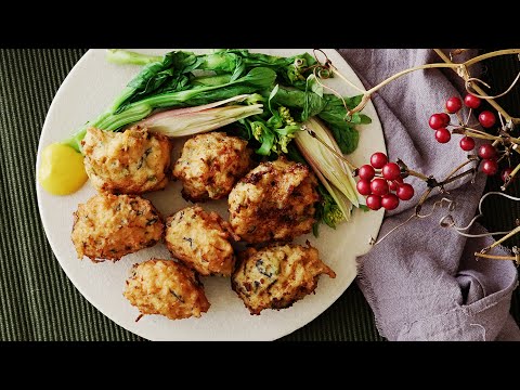 【あふれるスープ】鶏肉あげ団子