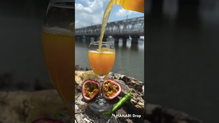 Passion fruit juice 🍹🇯🇵#夏のドリンク#パッションフルーツ #ジュース 🍹#japan #2023 #summer#shorts