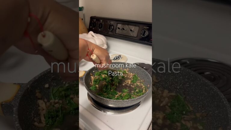Easy Mushroom kale pasta #easyrecipe