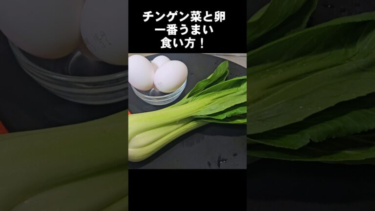 チンゲン菜と卵のすげえぇえうまい天才的な食い方！簡単レシピ 中華料理ヘルシーおかず 主菜 副菜