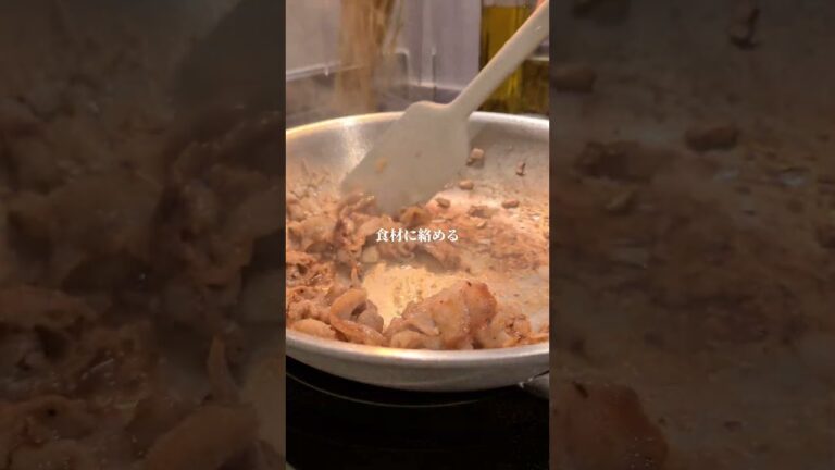 焼肉豚バラパスタ　#パスタ #パスタレシピ #ワンパンパスタ