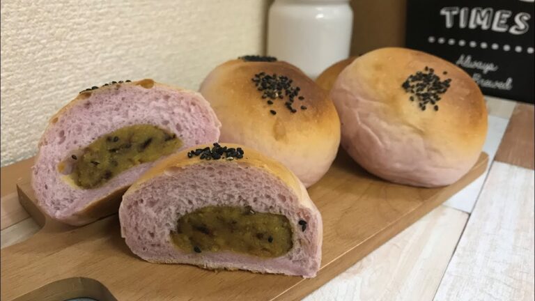 【パン作り】焼き芋あんパン！作ってみたよ！【手作りパン】