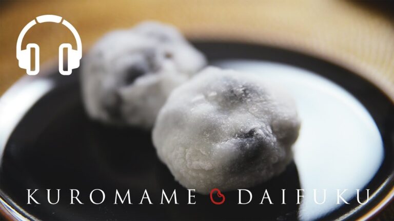 【ASMR】黒豆大福 - JAPANESE SWEETS KUROMAME DAIFUKU