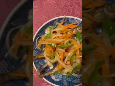 クリナップ整理収納サロネーゼ栗原教室・ししゃもの南蛮漬け・Nanban-zuke Shishamo