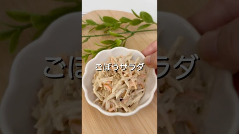 ごぼうサラダ【食物繊維・便秘解消】