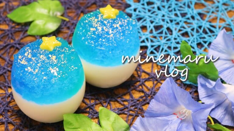 【七夕スイーツ】ミルクプリンとブルーハワイの七夕ゼリー | 作り方 | Vlog 27