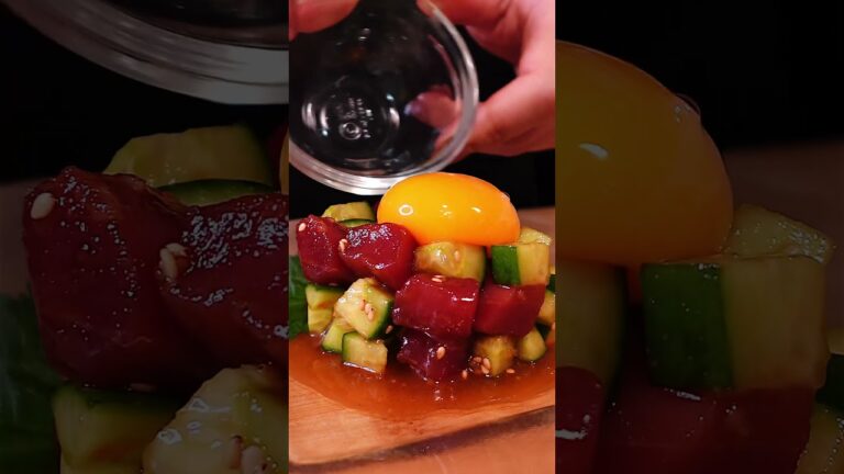 混ぜるだけで簡単！マグロユッケ