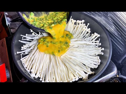 きのこに卵を入れるだけ、おばあちゃんのレシピ