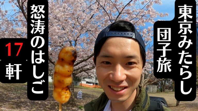 花も！団子も！東京みたらし団子旅～怒涛のはしご17軒～【チャリ旅】【みたらし団子】