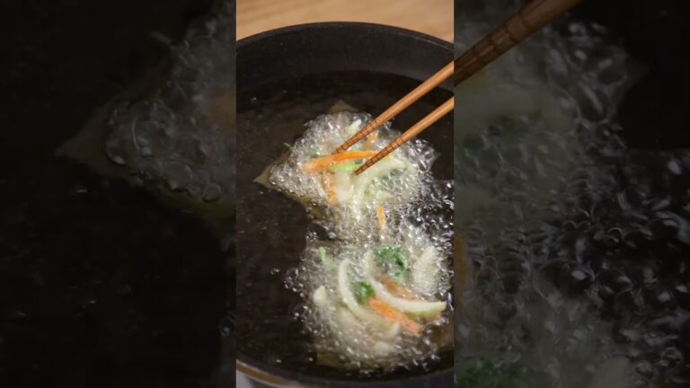 かき揚げが綺麗にできる方法【ライフハック】