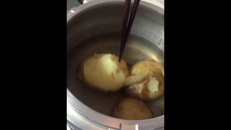 圧力鍋でジャガイモのカンタン皮むき