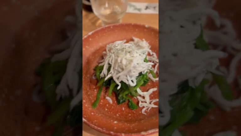 ほうれん草のおひたしonシラス