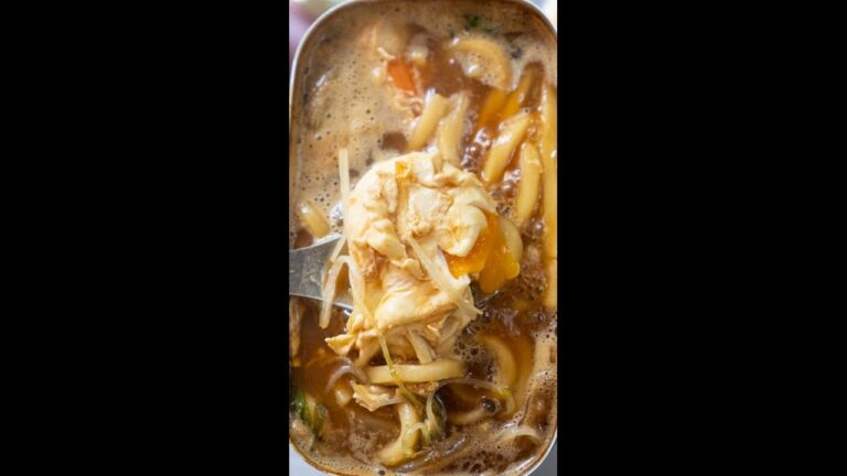 味噌煮込みうどん作ってお酒をかち込んだら最高過ぎた動画