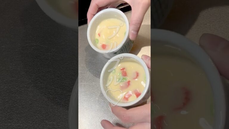 【簡単でプルプル】レンジで作る茶碗蒸し #料理 #簡単レシピ #cooking #おうちごはん #food #自炊 #茶碗蒸し  #shorts