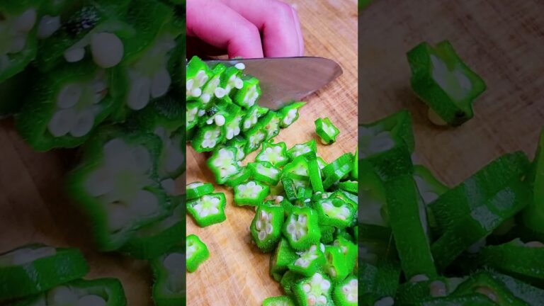 Okra natto !! オクラ納豆丼がうますぎる！！ #food #cooking