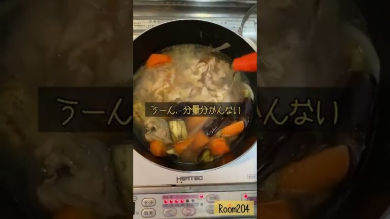 暑くなってきたので夏野菜カレーを作る【Room204】#shorts