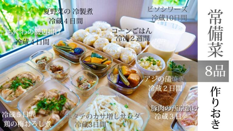 常備菜【節約★満足】8品★夏野菜の万能おかずを作りおき★第3章