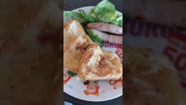 【自炊3年目の35秒料理日記】フライパンひとつで作る即席フレンチトーストの記録('∇')【ひとりごはんvlog】#Shorts