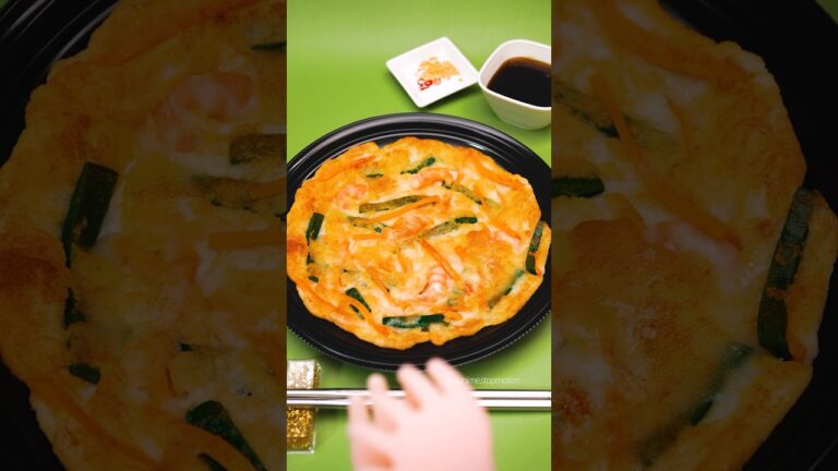 食べられないっ⚠️偽物の海鮮チヂミ🦐