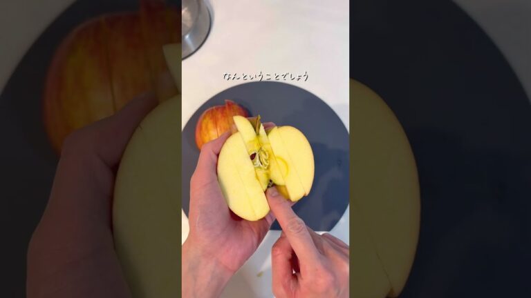 リンゴの切り方 新常識🍎🍎#暮らし#ライフハック#便利グッズ#暮らしのアイデア#裏ワザ#ズボラ主婦#キッチンハック#時短#節約#りんごの切り方#りんごの剥き方#リンゴ#りんご