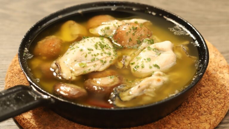 ニンニク香る！牡蠣のアヒージョの作り方 | How to make oyster ajillo