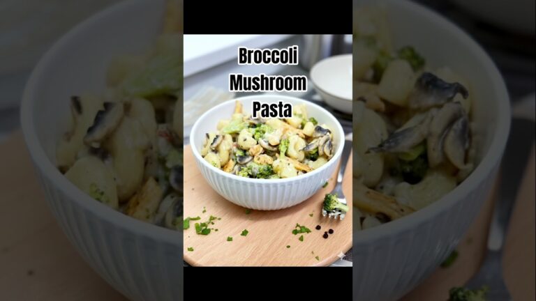 #CREAMY BROCCOLI MUSHROOM PASTA | Special White sauce Pasta #recipe  #creamypasta  #easyrecipe