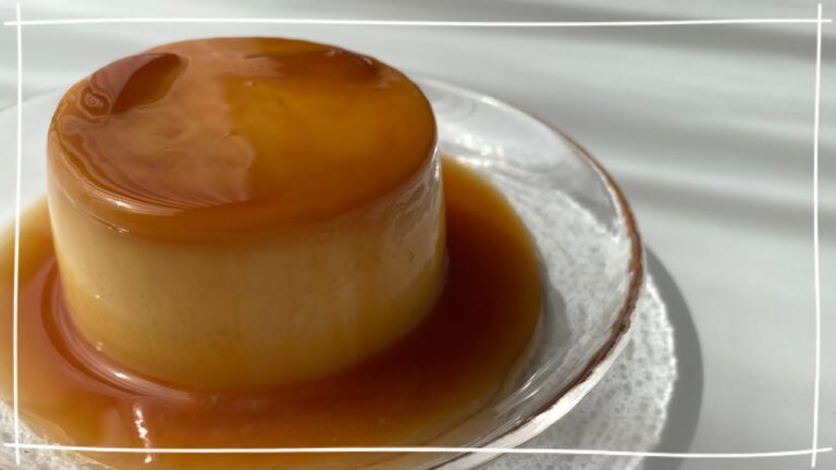 【材料3つ】レンジでとろ〜り♡マグカッププリン｜低糖質・ヘルシーおやつ｜Custard pudding