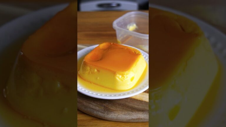 材料4つ！レンジで3分！タッパーそのままプリン作り方！#簡単レシピ