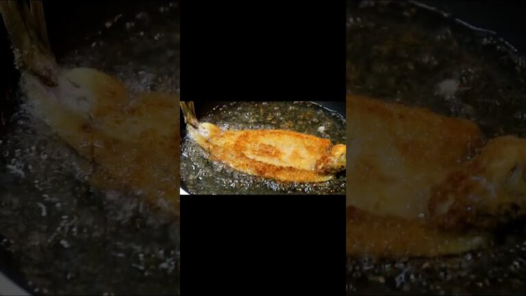 あっさりしてる白身はフライでソースたっぷりがけが美味い。【カマスの天ぷら】